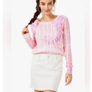 NWOT Lilly Pulitzer White Denim Skirt Size 0